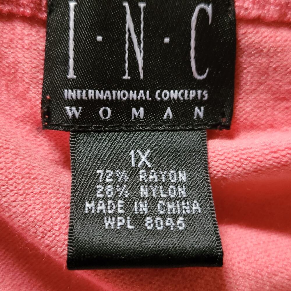 Pink Rhinestone Sweater Size 1X - Picture 3 of 4